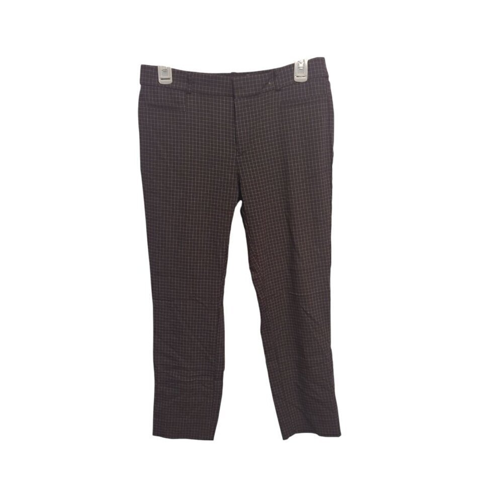 Banana Republic Women’s Sloan Crop Checkered Windowpane Pants Size 4